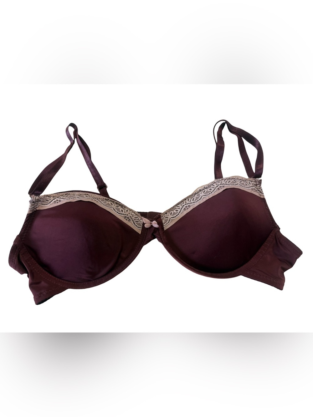 Lace Trim Underwire Bra